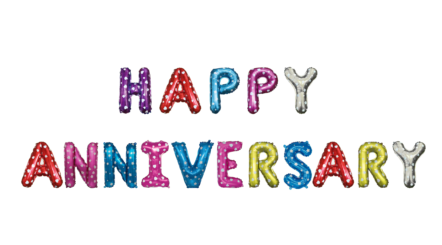 Happy Anniversary Letter Balloons